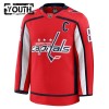 Børn NHL Washington Capitals Trøje 2024-25 Fanatics Premium Alexander Ovechkin Rød Hjemme